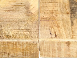 Maison Chic Table de salle à manger,Table à dîner 160x80x75 cm Bois de manguier massif -GKD76594 pas cher