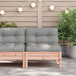 Avis Maison Chic Canapé de jardin sans accoudoirs coussins | Canapé d'extérieur | Fauteuil Sofa terrasse bois massif douglas -MN34898