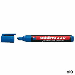 Marqueur permanent Edding 330 Bleu 1-5 mm (10 Unités)