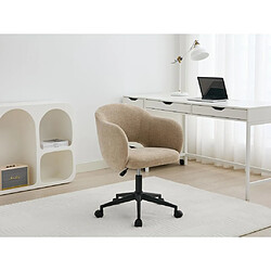 Vente-Unique Chaise de bureau - Tissu texturé - Beige - ACACILIO