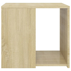 Avis vidaXL Table d'appoint chêne sonoma 50x50x45 cm bois d'ingénierie