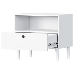 Avis Bestmobilier Gaby - table de chevet - blanc - 60 cm