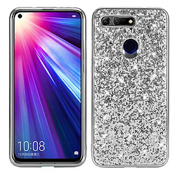 Wewoo Coque TPU Antichoc Poudre Glitter pour Huawei Honor View 20 Argent