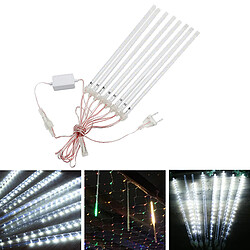 Acheter LED Meteor Shower Lights Falling Rain Icicle Party Tree Decor Blanc Froid