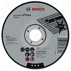 disque à tronconner - a moyeu plat - standard for inox wa 60 t bf - 125 mm - 1.6 mm - bosch 2608603172