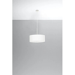 Luminaire Center Suspension Skala Verre,acier,tissu blanc 3 ampoules 102cm