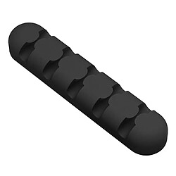 Organisateur De Support De Clips De Gestion De Câble De Charge Adhésif En Silicone Noir pas cher