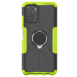 Coque en TPU anti-chocs avec béquille pour votre Xiaomi Redmi Note 10 4G/Note 10S - vert