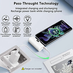 SANAG Mini Batterie Externe 5000Mah Usb C Power Bank Charge Rapide 15W Ultra-Compact Power Bank Petit Chargeur Portable Compatible pas cher