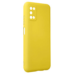 Avizar Coque Samsung Galaxy A03s Silicone Semi-rigide Finition Soft-touch Fine Jaune