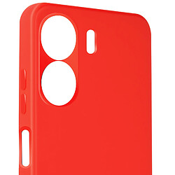 Avizar Coque pour Xiaomi Redmi 13C Soft Touch Mat Ultra Flexible Rouge