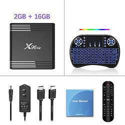 X96 4K Smart Tv Set Up Box Air Android 9.0 Réseau Hd Amlogic S905X3 Noir_2Gb 16Gb pas cher