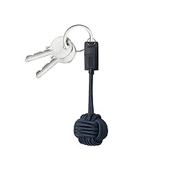 NATIVE UNION Câble Micro USB vers USB 2.0 Key Forme de Nœud Marin en Nylon Tissé Résistant Bleu marine