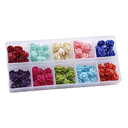 Acheter 100x Résine Mixte Fleur Perles Lâches Charmes DIY Bijoux Décoratifs Perles