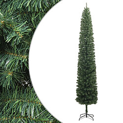 vidaXL Sapin de Noël mince avec support 210 cm PVC