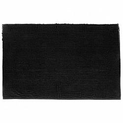 Tapis de Salle de Bain Chenille 50x80cm Noir