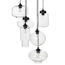 Acheter Beliani Lampe suspension BEMBOKA Verre Transparent