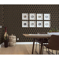 Acheter DUTCH WALLCOVERINGS Papier peint Geometric Noir et doré