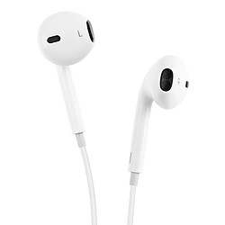 Écouteurs filaires Jack 3.5mm avec Micro et télécommande Apple Earpods Blanc