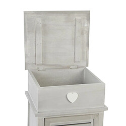 Avis Pegane Commode, meuble de rangement en bois coloris beige, gris - longueur 36 x profondeur 31 x hauteur 96,7 cm