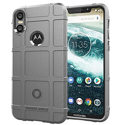 Wewoo Coque TPU antichoc à couverture totale pour Motorola Moto One (Gris)