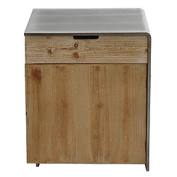 Avis Mendler Commode HWC-L76, table de chevet d'appoint, bois massif industriel certifié MVG 60x50x40cm, naturel avec aspect métal