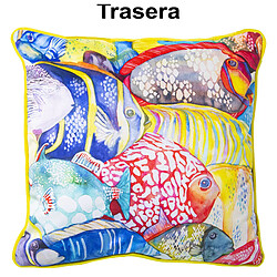 Coussin Alexandra House Living Multicouleur Textile 45 x 45 cm