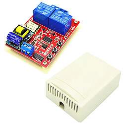 2 canaux 220v module de relais carte télécommande récepteur wifi intelligent pas cher