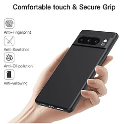 Htdmobiles Coque pour Google Pixel 8 Pro 5G - housse etui silicone gel fine + verre trempe - NOIR