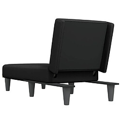 Acheter vidaXL Chaise longue noir tissu