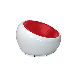 ICONIK INTERIOR Fauteuil Egg Poco Chair - Simili Cuir Gris foncé pas cher