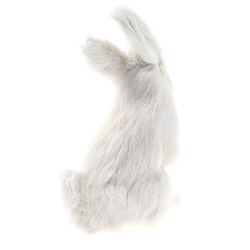 Acheter simulateur réaliste animal figure crocheté lapin jouet enfant cadeau d'anniversaire blanc