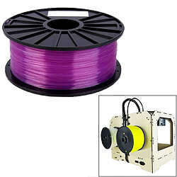 Wewoo Filaments transparents d'imprimante 3D de PLA 1.75 millimètres pourpre 