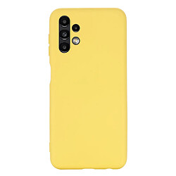 Coque en silicone antichoc avec sangle jaune pour votre Samsung Galaxy A13 4G