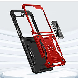 Acheter Avizar Coque Bague pour Samsung Galaxy Z Flip 5 Antichoc Série ArmoRing Bump Rouge