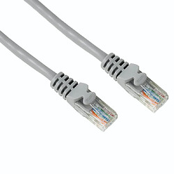 Hama Câble réseau, rj45 mâle - rj45 mâle, cat. 5e, utp, gris, 1,50m