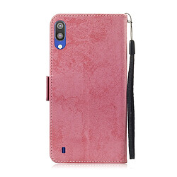 Avis Wewoo Housse Coque Etui en cuir multifonctionnel avec rabat horizontal fente pour carte et support Galaxy M10 rose