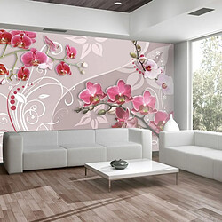 Paris Prix Papier Peint Flight of Pink Orchids 105 x 150 cm