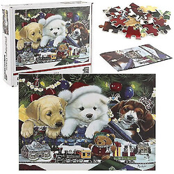 Acheter Universal Copoz noël chiot puzzle casse-tête forme unique casse-tête adulte enfant jouet cadeau