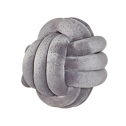 Beliani Coussin MALNI Velours 30 x 30 cm Unicolore Gris