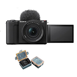 Sony ZV-E10 II Mirrorless Camera with 16-50mm Lens (Noir)+Kingma 2000mAh Battery (Sony NP-FZ100)