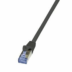 LogiLink Câble patch PrimeLine, Cat. 6A, S/FTP, 0,5 m, noir ()