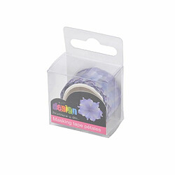 Paris Prix Ruban Masking Tape 200 Pétales Iris 3cm Violet