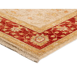 Avis Vidal Tapis de couloir en laine 409x120 beige Kaizar