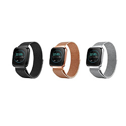 YP Select 1,3 pouces Écran couleur Pression artérielle Moniteur de fréquence cardiaque Sport Bluetooth Smart Wristband Watch-Doré