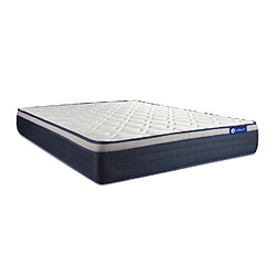 Avis ACTISOM Pack prêt à dormir matelas Ressorts ensachés+Mémoire de forme ACTIFLEX MAX 200x200cm + sommier KIT blanc + 2oreillers+couette