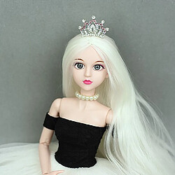 Mini Metal Princesse Reine Couronne Jewelly Toy pour 1/3 1/4 BJD Dolls Rouge