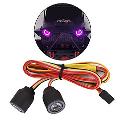 Avis RC Voiture 2 RGB LED Lumière Phares Blanc LED Source D'alimentation 5-8V Tête Lampes 12 Mode D'éclairage effets pour SCX10 TRX4 D90 90046 90047 1/10