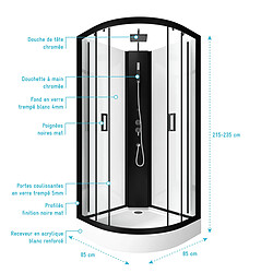 Acheter Aurlane Cabine de douche quart de cercle