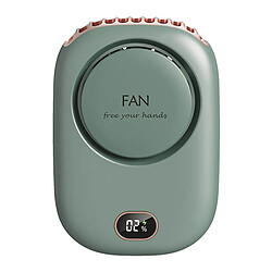 Universal Refroidisseur d'air d'été Ventilateur de cou suspendu avec USB Rechargeable Portable Ventilateur de refroidissement d'air Forte Vent Paresseux Extérieur Sports Hypocrisie Fan | Fan (vert)